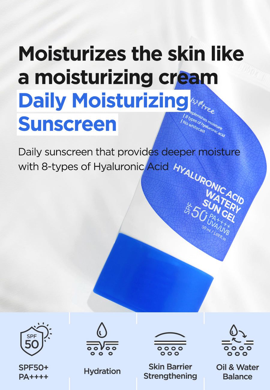 Isntree – Hyaluronic Acid Watery Sun Gel SPF50+ PA++++