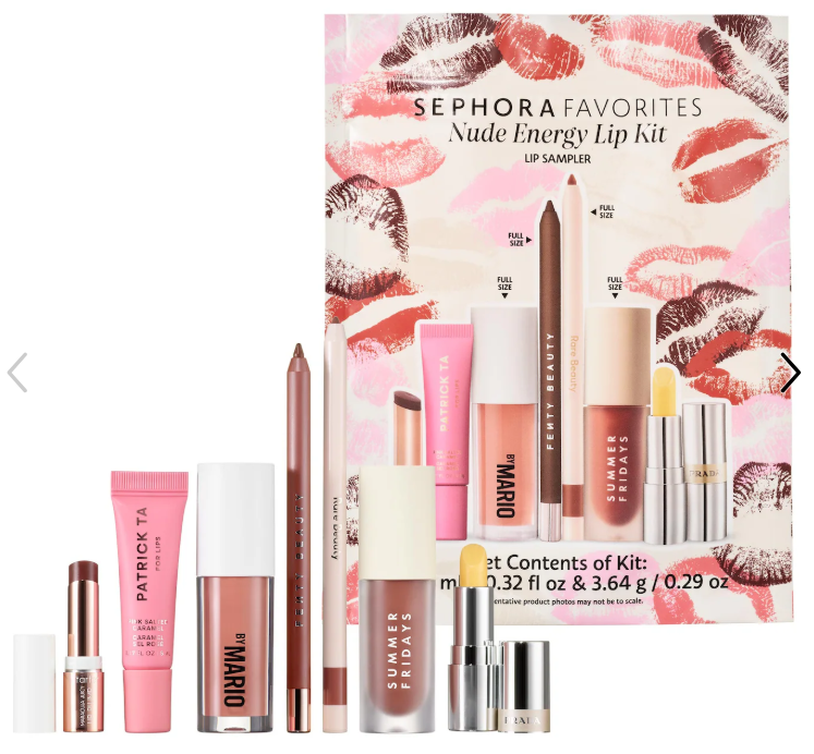 Sephora Favorites Nude Energy Lip Kit Makeup Set